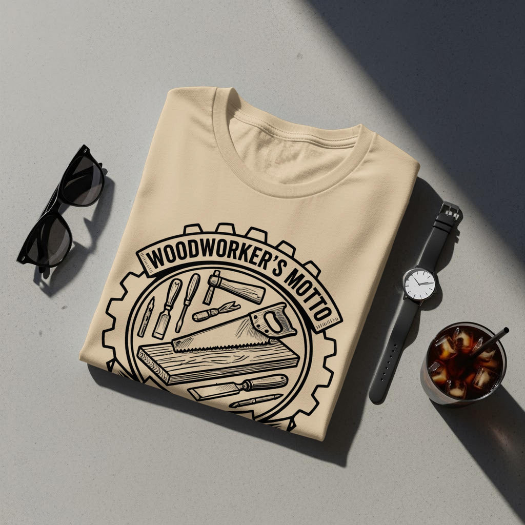 Woodworker's Motto T-Shirt, Carpenter Shirt, Measure Twice Cut Once Shirt, Woodworking Gift, Handyman T-Shirt