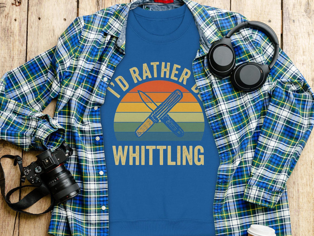 Whittling T Shirt, Wood Carving Shirt, Hobby T-Shirt, Craft Shirt, Vintage T-Shirt, I'd Rather Be Shirt, Woodworker Tee