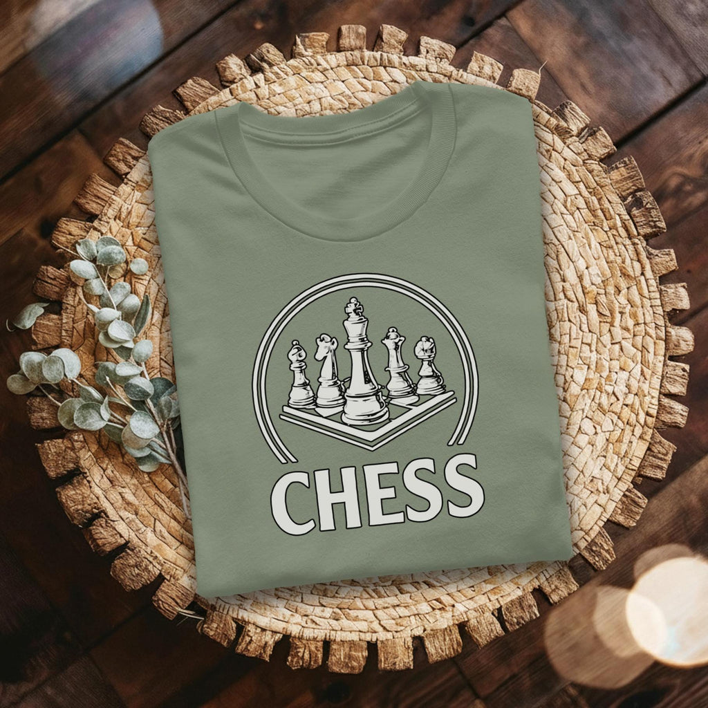 Chess T-Shirt, Strategy Game Tee, Board Game Apparel, Gift for Chess Players, Graphic Tee for Gamers, Chess Lover Shirt
