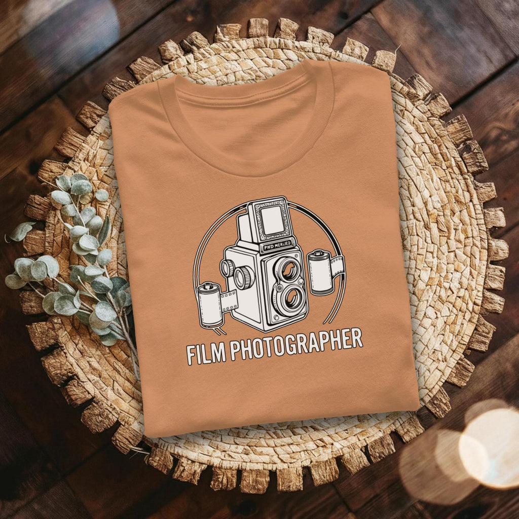 Film Photographer T-Shirt, Vintage Camera Tee, Photography Lover Gift, Analog Photography Shirt, Old Camera Graphic T Shirt