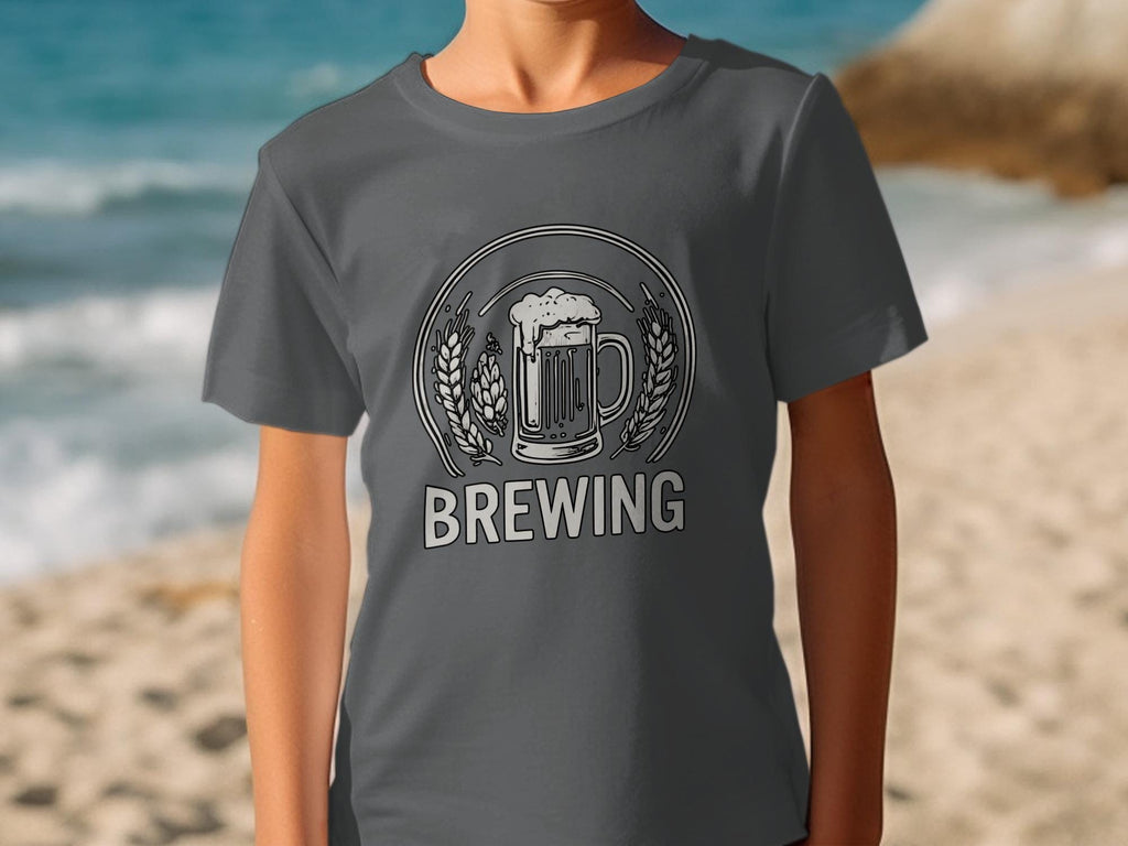 Brewing T-Shirt, Craft Design, Beer Lover Gift, Unique Graphic Tee, Stylish Apparel, Hops and Grain, Brewmaster Shirt