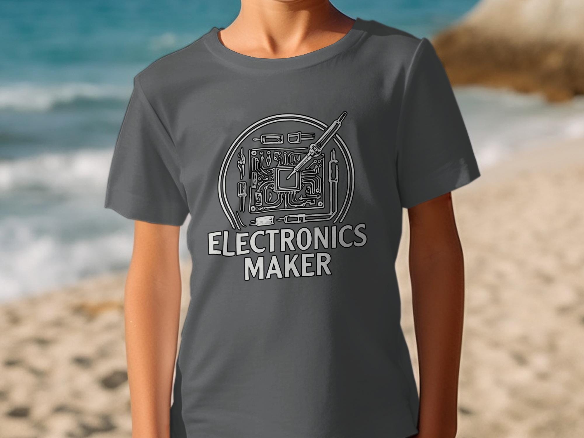Electronics Maker T Shirt, Circuit Board Shirt, Electrical Engineer Gift, Hobbyist Tee, Tech Enthusiast Apparel, Designer T-Shirt
