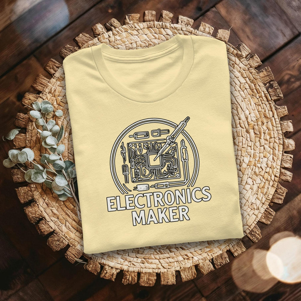 Electronics Maker T Shirt, Circuit Board Shirt, Electrical Engineer Gift, Hobbyist Tee, Tech Enthusiast Apparel, Designer T-Shirt