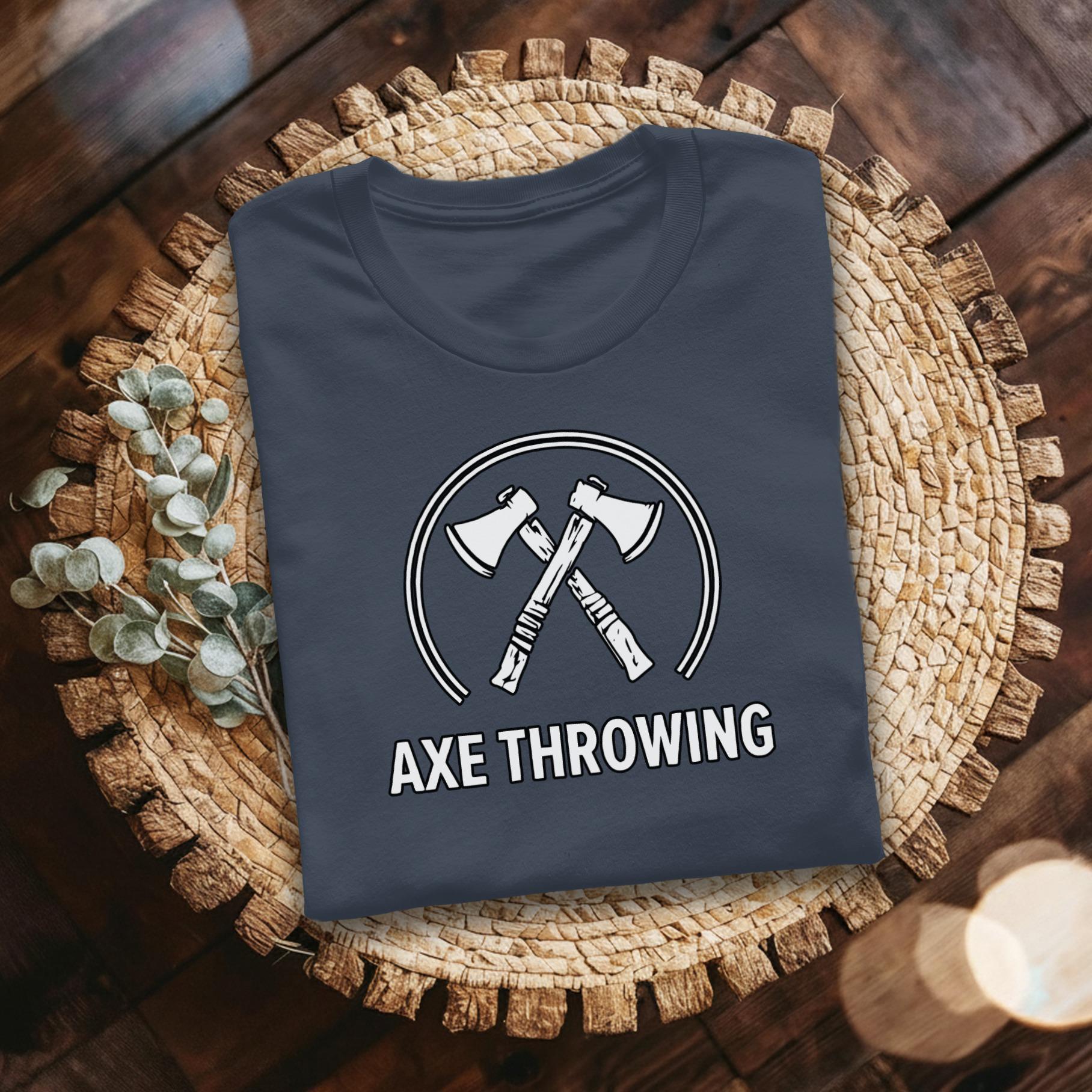 Axe Throwing T-Shirt, Unique Axe Throw Design Tee, Axe Thrower Gift, Lumberjack, Axe Throwing Tournament Apparel, Comfort Colors Tee