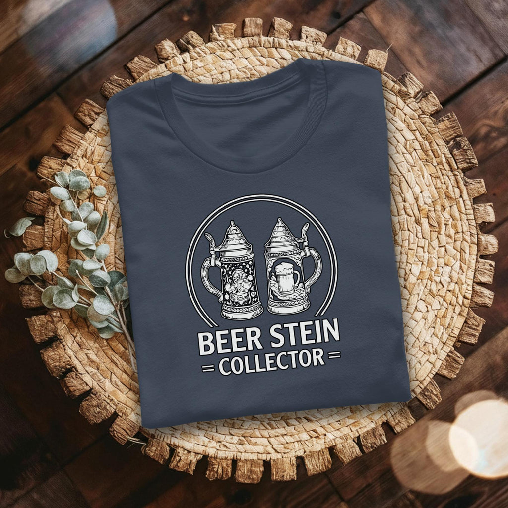 Beer Stein Collector T-Shirt, Unique Gift Idea, Comfort Colors Tee, Gift For Him, German Beer Lover, Oktoberfest Shirt, Stein Mug Shirt