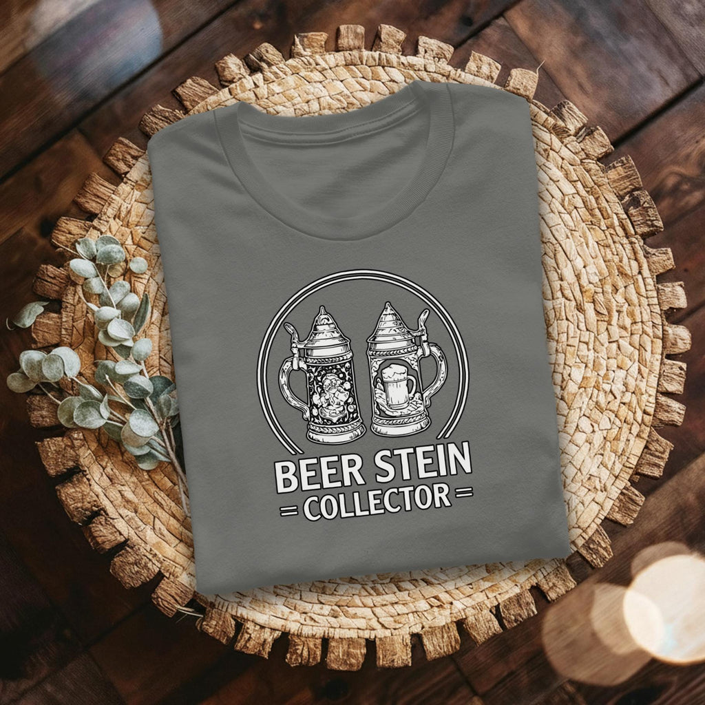 Beer Stein Collector T-Shirt, Unique Gift Idea, Comfort Colors Tee, Gift For Him, German Beer Lover, Oktoberfest Shirt, Stein Mug Shirt