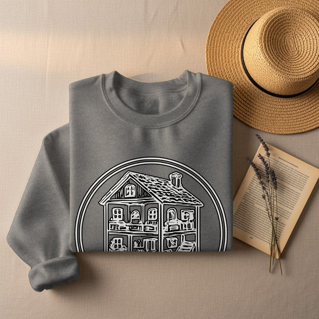 Dollhouse Enthusiast T-Shirt, Miniature House Tee, Dollhouse Gift, Miniaturist Hobby Shirt, Dollhouse Lover Apparel