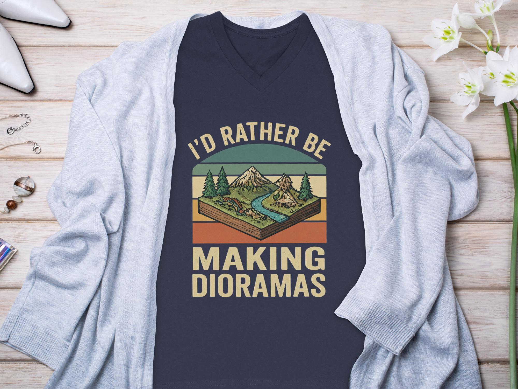 Dioramas T-Shirt, Hobby T-Shirt, Making Dioramas Shirt, Gift T-Shirt, Diorama Builder Gift, Nature Scene Shirt