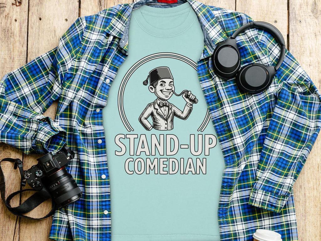 Stand Up Comedian T Shirt, Retro Style Tee, Comfort Colors Shirt, Unique Design T-Shirt, Funny Comedian Gift Idea, Gift for Comedy Fan