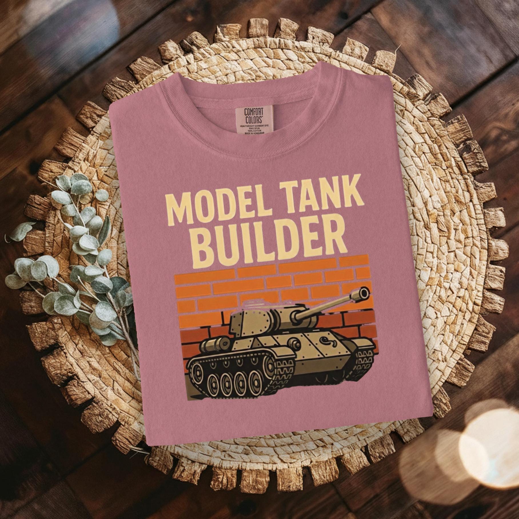 Model Tank Builder Shirt, Tank Enthusiast Gift, Military Hobby T-Shirt, Army Tank Lover Tee, Model Making T-Shirt