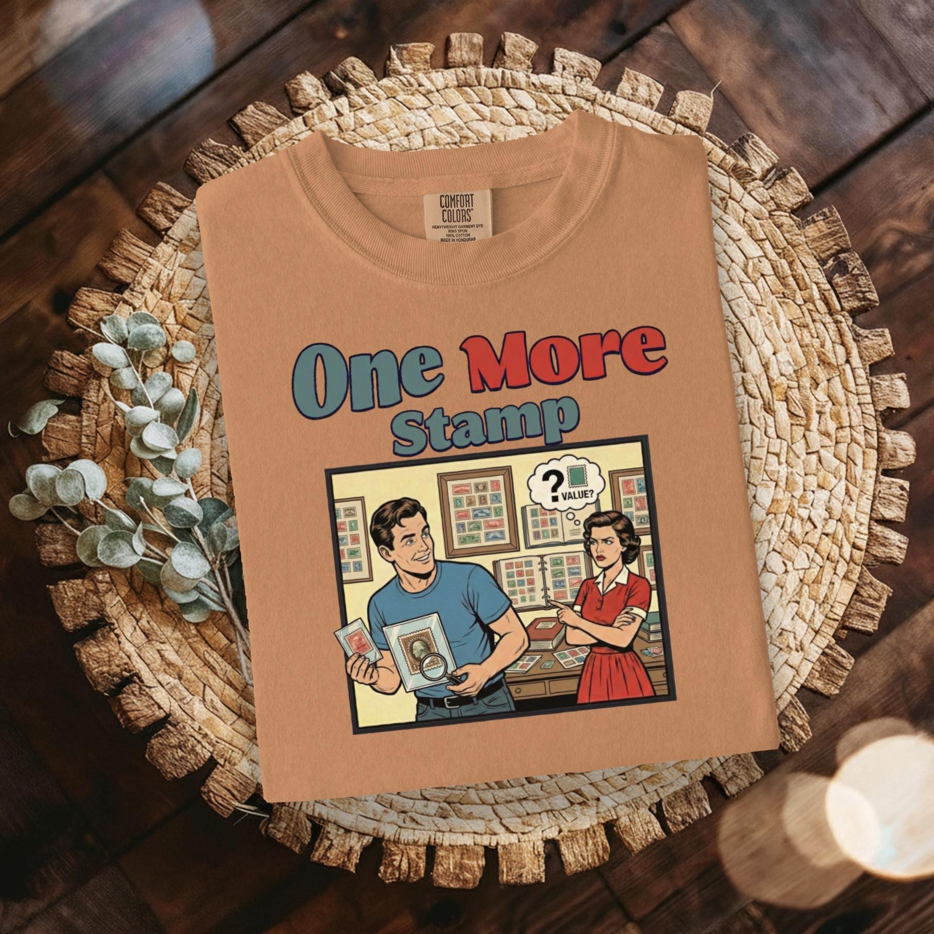 One More Stamp T Shirt, Retro Stamp Collection Tee, Vintage Stamp Collector Shirt, Gift for Stamp Collectors, Funny Stamp Hobby Shirt