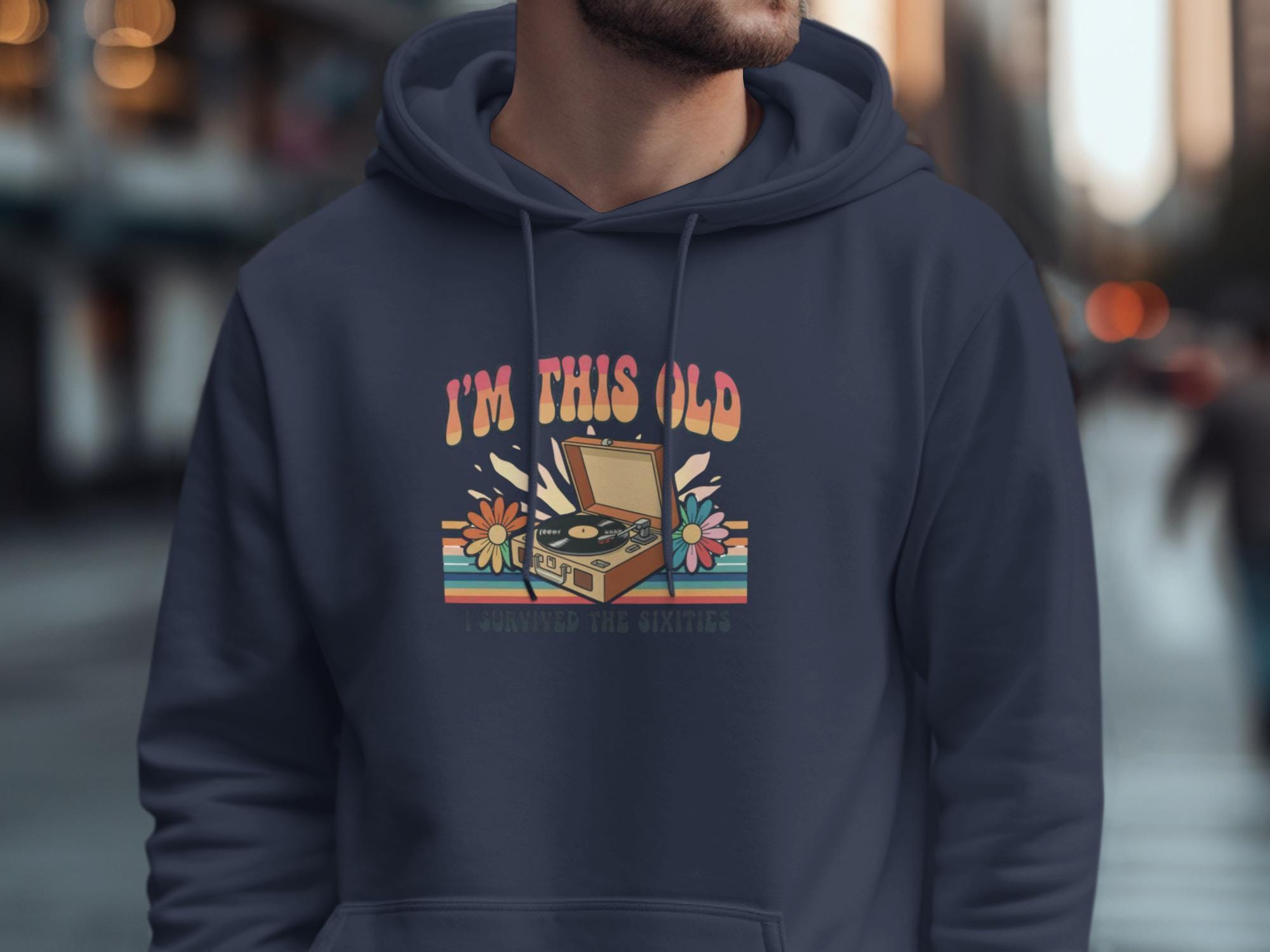 I'm This Old Sixties T-Shirt, Retro Record Player Tee, Vintage Music Lover Gift, 60s Survivor Shirt, Hippie Style, Groovy TShirt