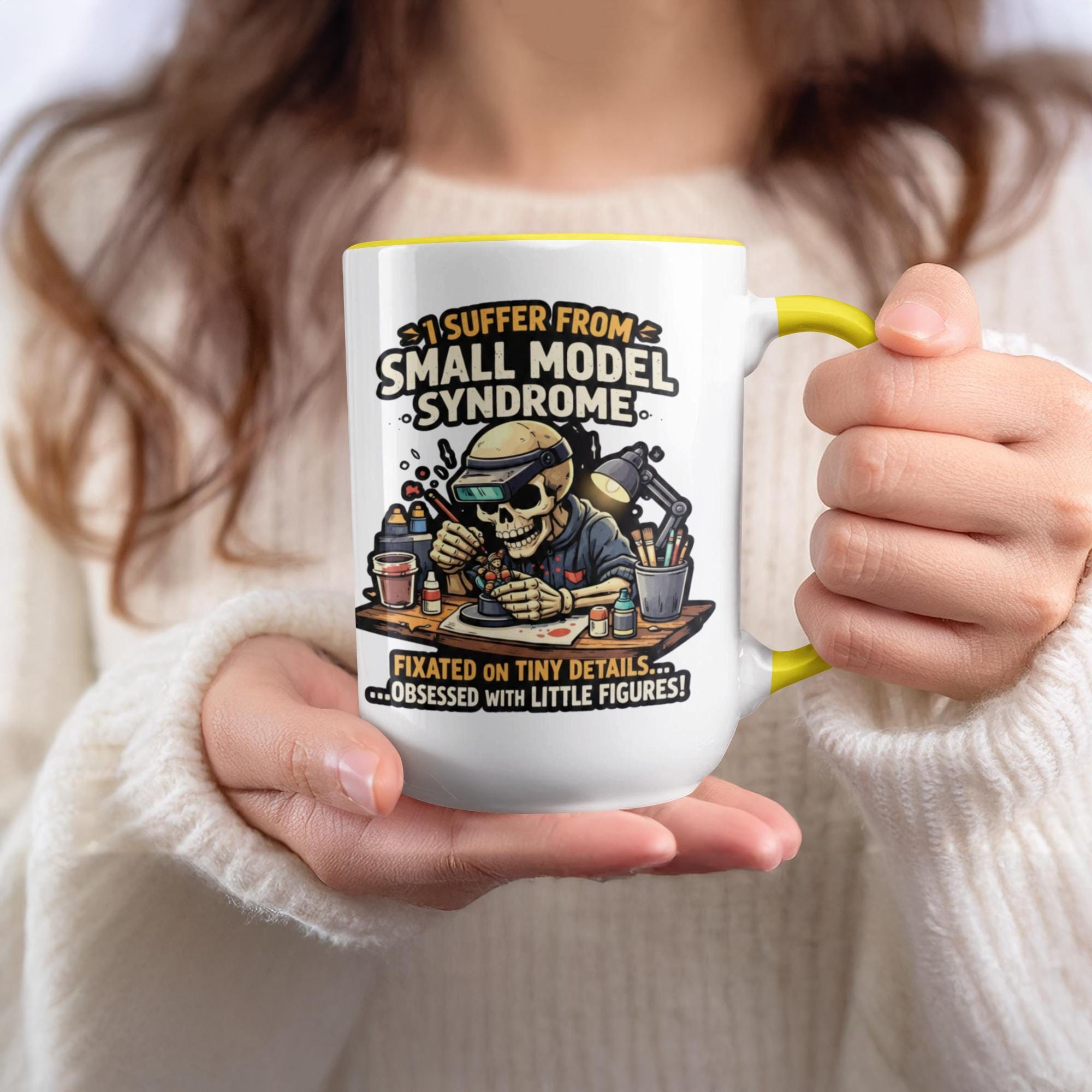 Funny Small Model Syndrome Mug, Gift for Model Makers, Perfect Gift for Hobbyists, Unique Coffee Mug, Humorous Desk Accessory