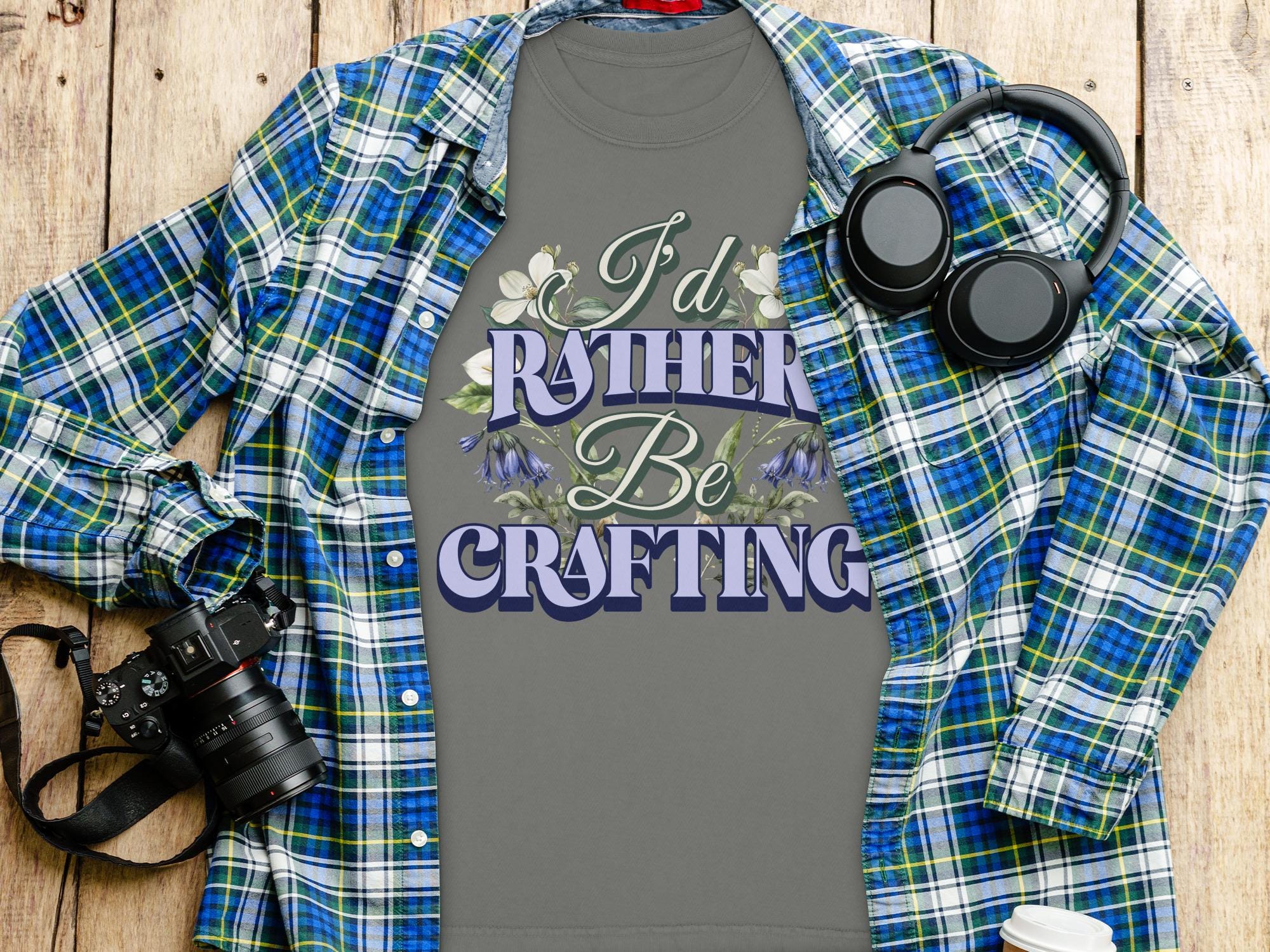 I'd Rather Be Crafting Shirt, Craft Enthusiast Gift, Crafting Lover T-Shirt, Crafter's Apparel, Unique Crafting Tee, Craft Gift Idea