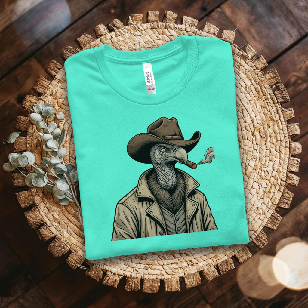 Vulture Cowboy T-Shirt, Funny Bird Tee, Western T Shirt, Comfort Colors Shirt, Humor Gift, Quirky Apparel, Novelty Shirt, Unique Design