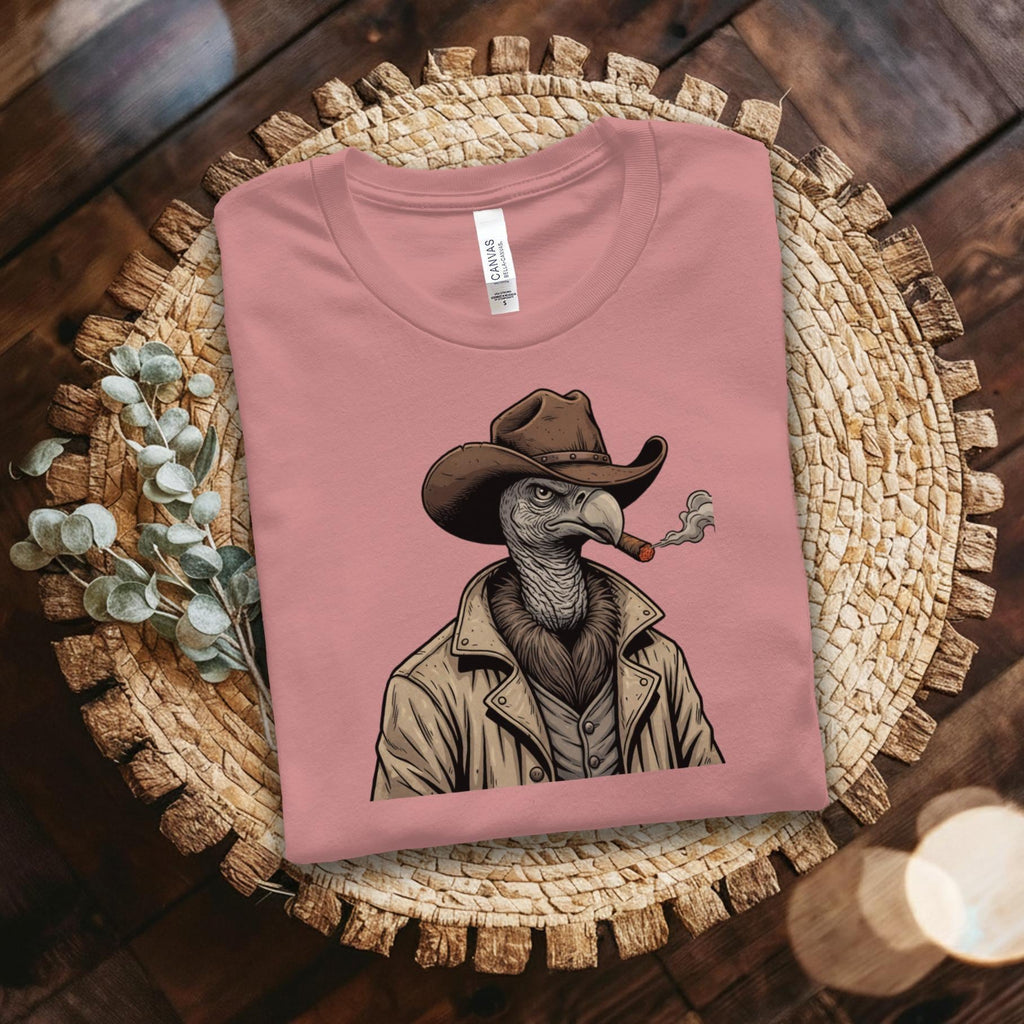Vulture Cowboy T-Shirt, Funny Bird Tee, Western T Shirt, Comfort Colors Shirt, Humor Gift, Quirky Apparel, Novelty Shirt, Unique Design