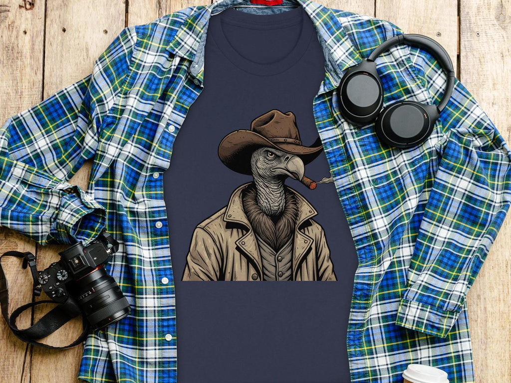 Vulture Cowboy T-Shirt, Funny Bird Tee, Western T Shirt, Comfort Colors Shirt, Humor Gift, Quirky Apparel, Novelty Shirt, Unique Design