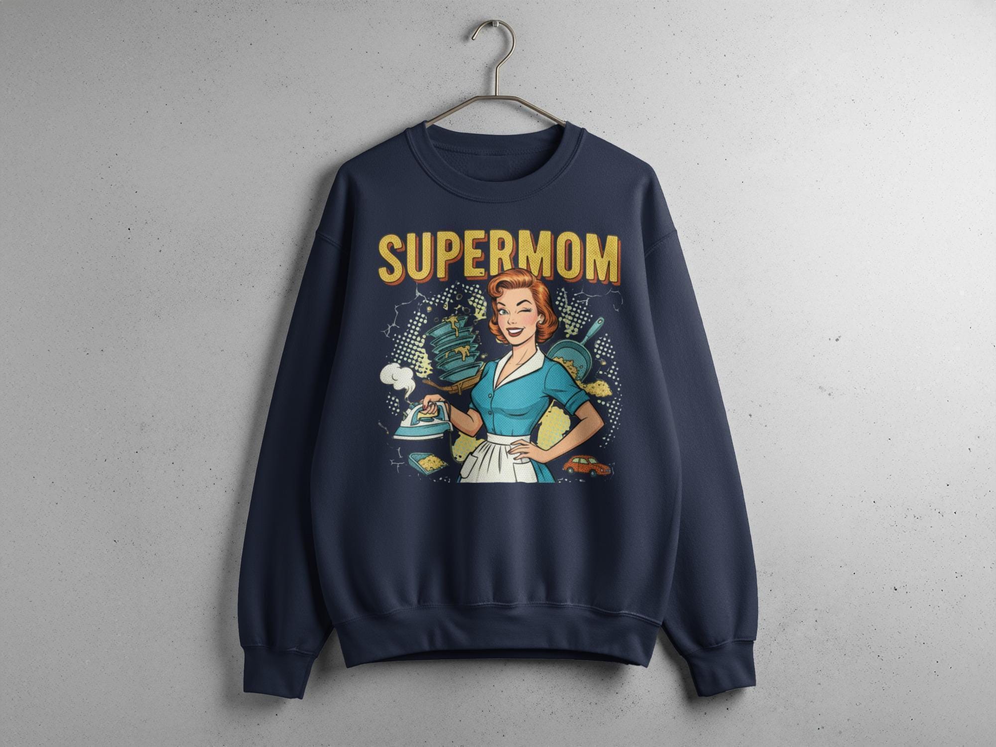 Supermom T-Shirt, Retro Mom Tee, Funny Mom Shirt, Gift for Mom, Mom Life Shirt, Comfort Colors Tee, Super Mom