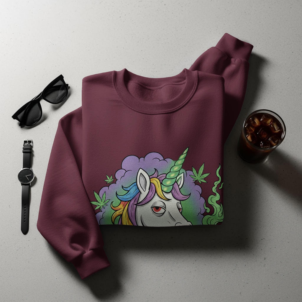 Puff Puff Unicorn T-Shirt, Funny Weed Shirt, Stoner Unicorn, Colorful Graphic Tee, Trending T Shirt, Comfort Colors Shirt