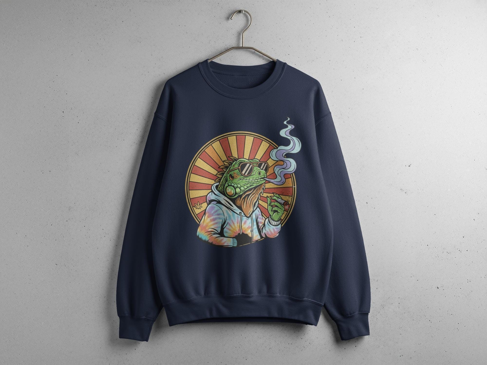 Stoned Iguana T-Shirt, Funny Reptile Tee, Cool Animal Design, Comfort Colors Shirt, Stoner Lizard T-Shirt, Unique Graphic Tee