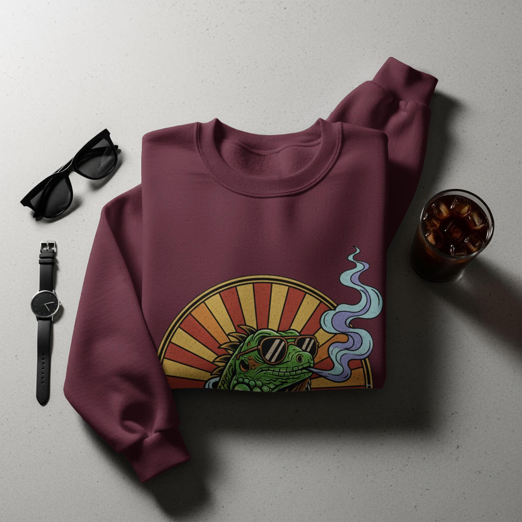 Stoned Iguana T-Shirt, Funny Reptile Tee, Cool Animal Design, Comfort Colors Shirt, Stoner Lizard T-Shirt, Unique Graphic Tee