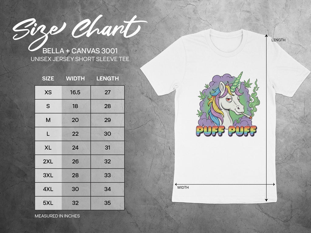 Puff Puff Unicorn T-Shirt, Funny Weed Shirt, Stoner Unicorn, Colorful Graphic Tee, Trending T Shirt, Comfort Colors Shirt