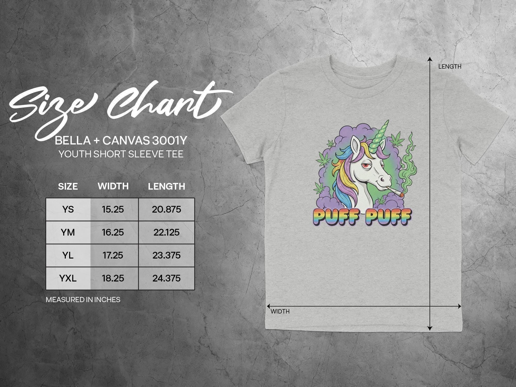 Puff Puff Unicorn T-Shirt, Funny Weed Shirt, Stoner Unicorn, Colorful Graphic Tee, Trending T Shirt, Comfort Colors Shirt