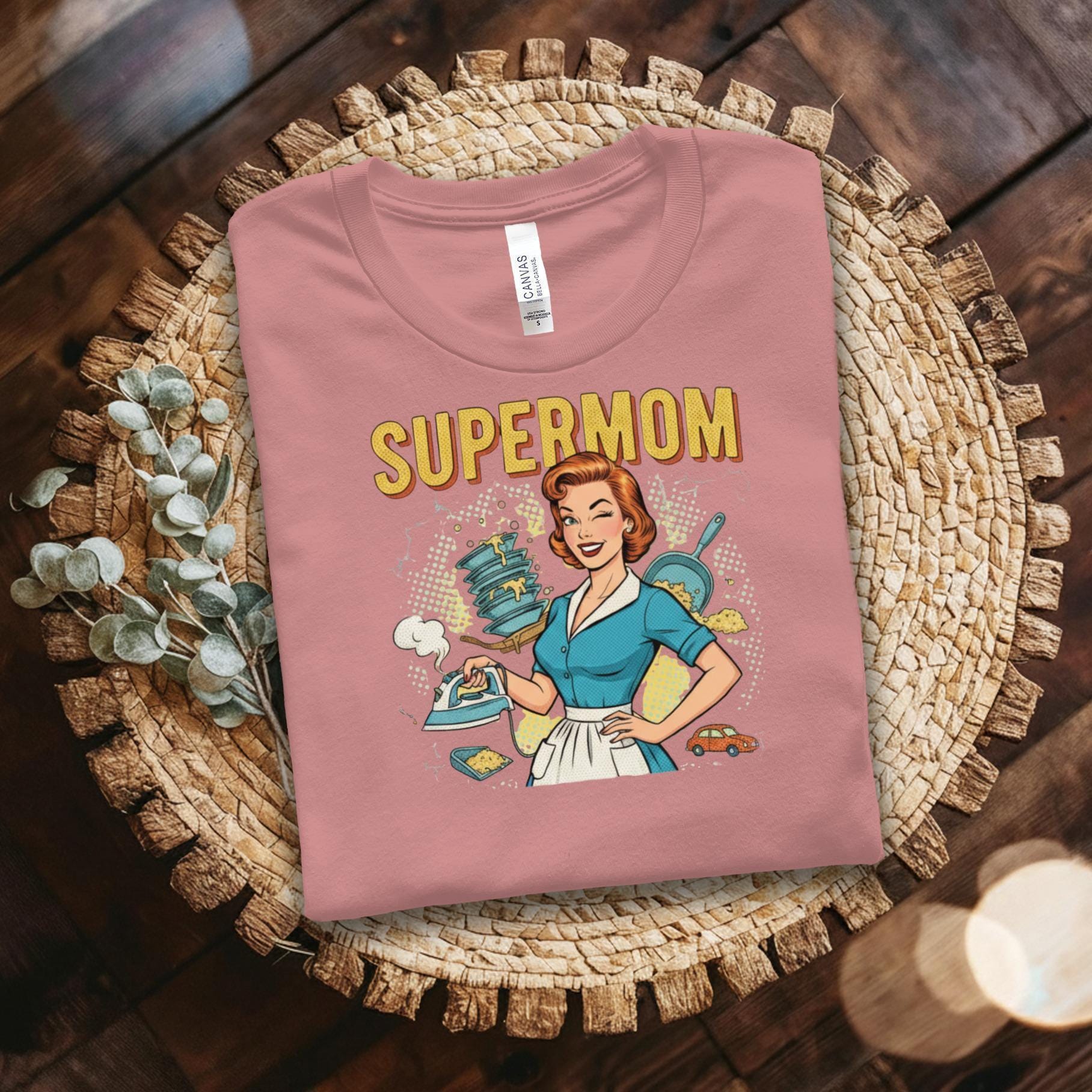 Supermom T-Shirt, Retro Mom Tee, Funny Mom Shirt, Gift for Mom, Mom Life Shirt, Comfort Colors Tee, Super Mom