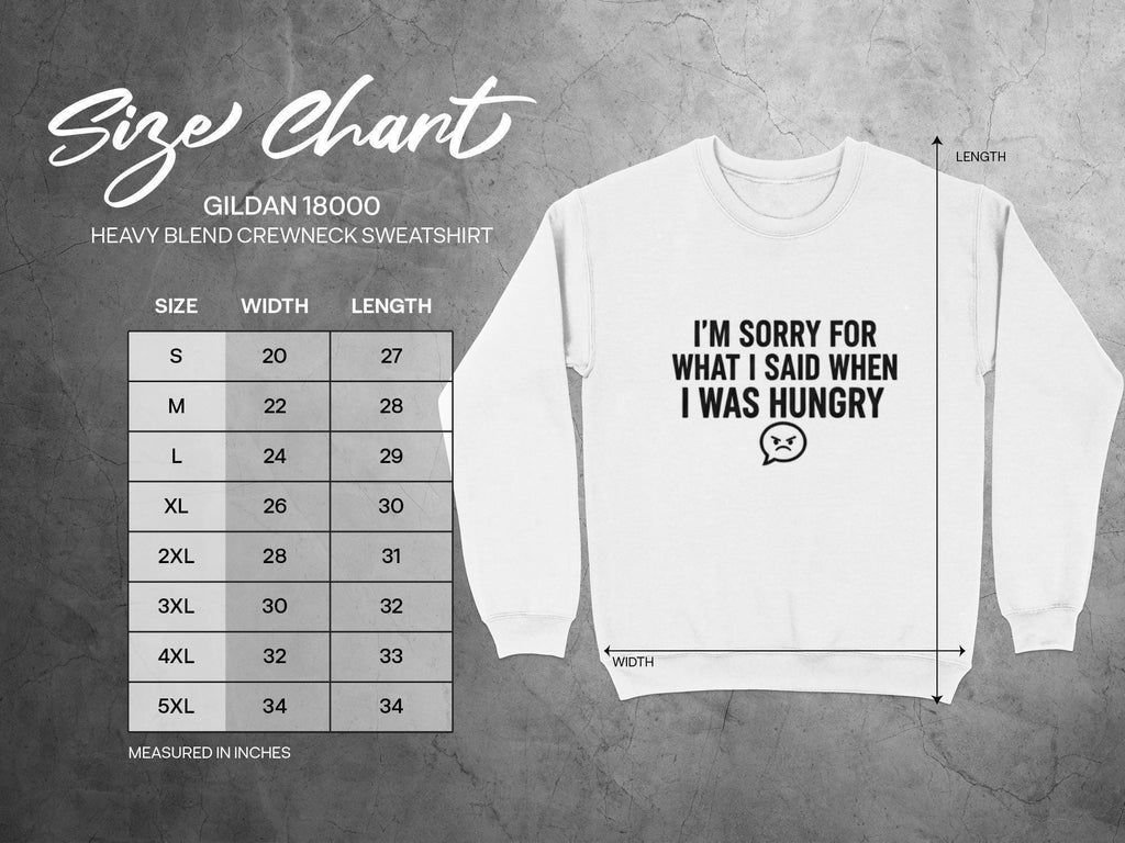 I'm Sorry T-Shirt, Funny Sarcastic Shirt, Hungry Apology Tee, Foodie Gift Shirt, Comfort Colors Shirt, Graphic Tee, Humor T-Shirt