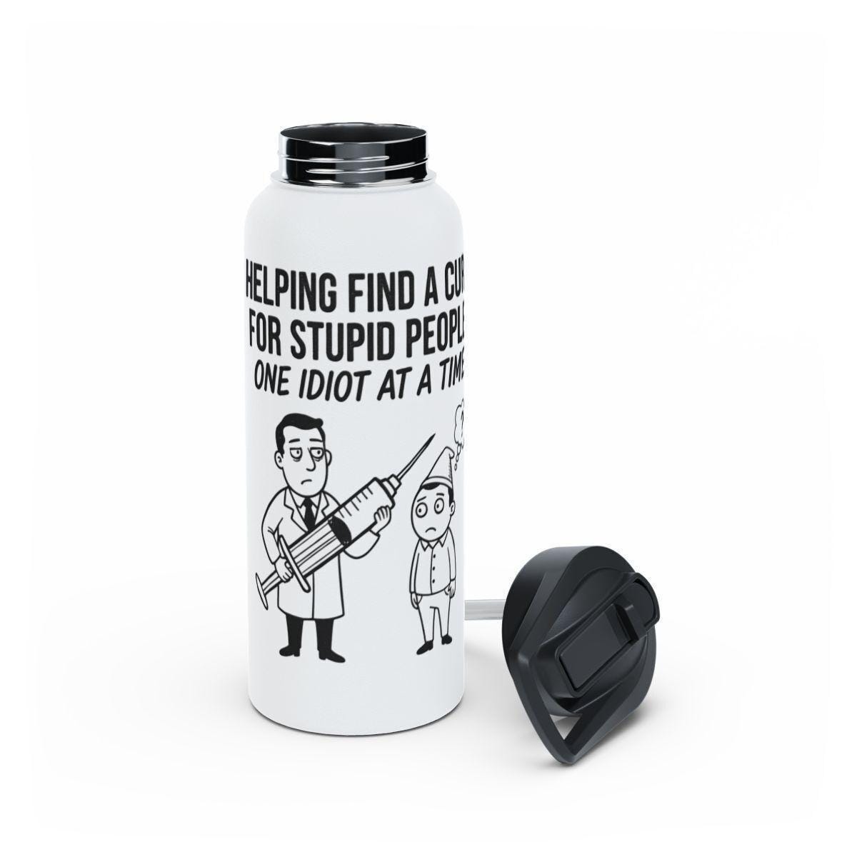 Funny Water Bottle, Unique Doctor Gift, Nurse Appreciation, Insulated Drinkware, Medical Humor, Gifts for Healthcare Workers
