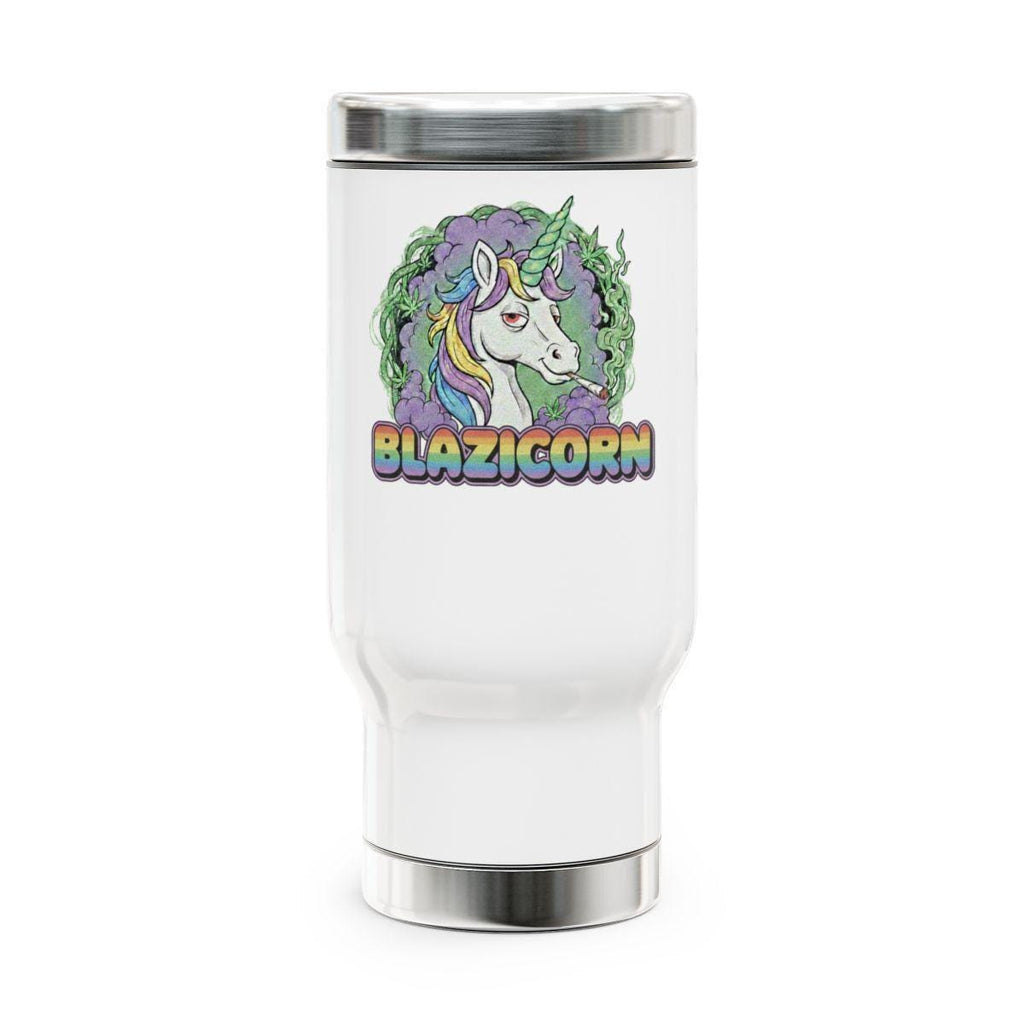 Blazicorn Unicorn Travel Tumbler, Colorful Unicorn Mug, Insulated Drinkware, Fantasy Unicorn Gift, Unique Unicorn Accessories