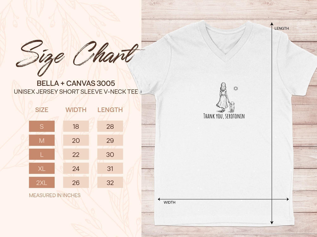 Thank You Serotonin Shirt, Woman Dog T-Shirt, Happy Vibes Tee, Positivity Top, Mental Health Shirt, Cute Dog Gift T-Shirt, Dog Lover Tee