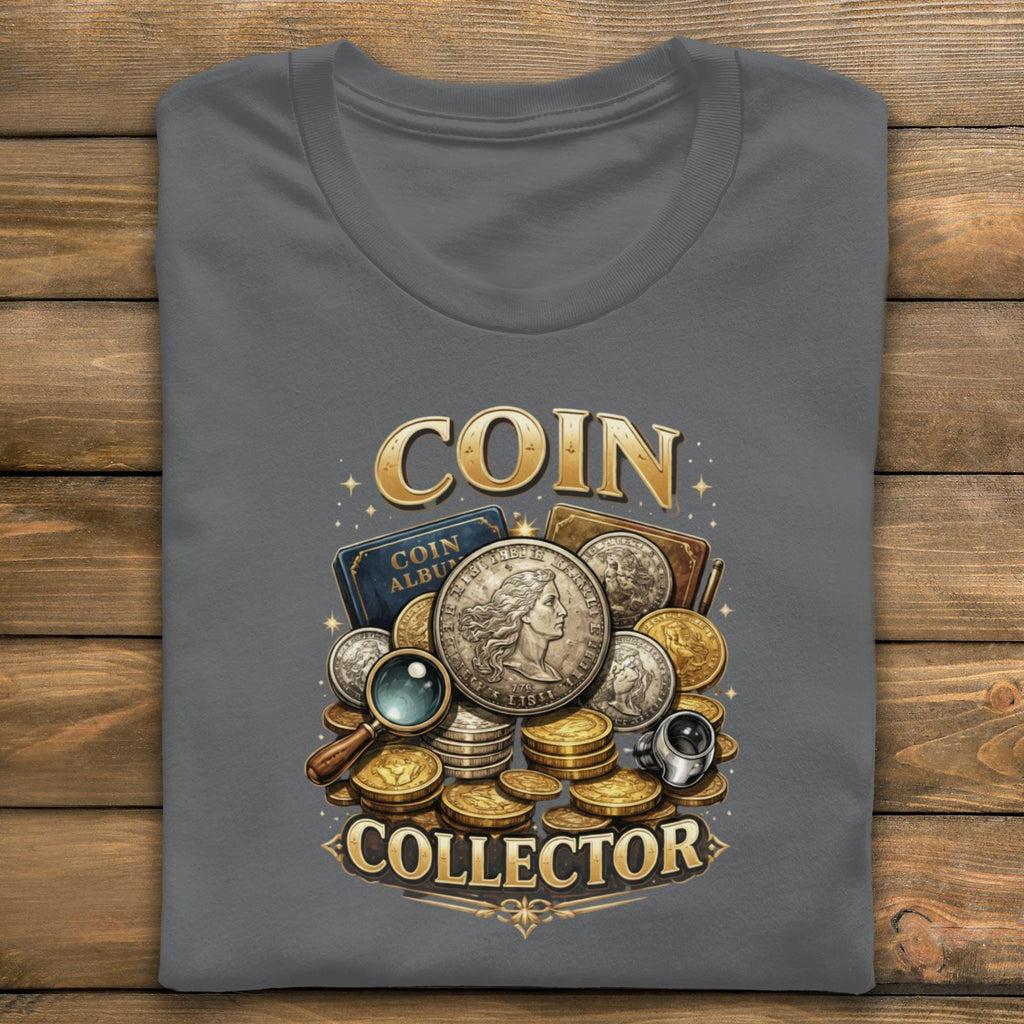 Coin Collector Shirt, Coin Collection Gift, Coin Enthusiast T Shirt, Numismatist Apparel, Collector's Tee, Hobbyist Gift