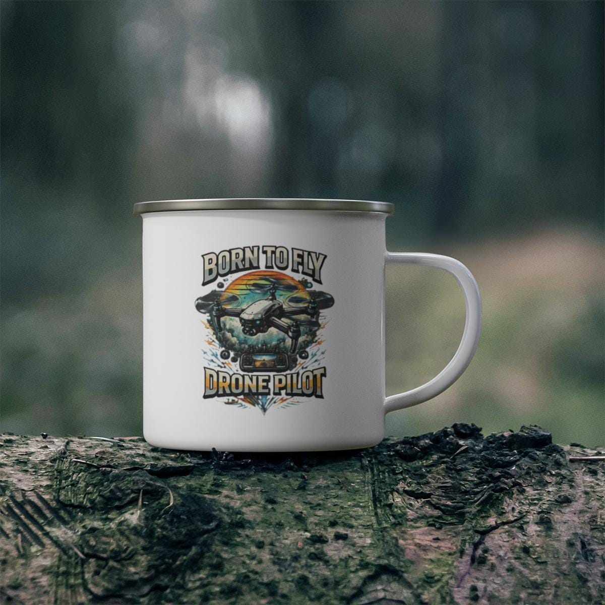 Born to Fly Drone Pilot Mug, Drone Enthusiast Gift, Drone Pilot Coffee Cup, Unique Gift for Drone Lovers, Novelty Mug for Pilots