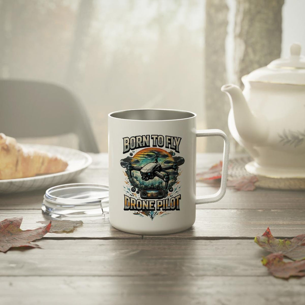 Born To Fly Drone Pilot Mug, Drone Enthusiast Gift, Drone Hobbyist Mug, Unique Drone Mug, Perfect Gift for Drone Pilot