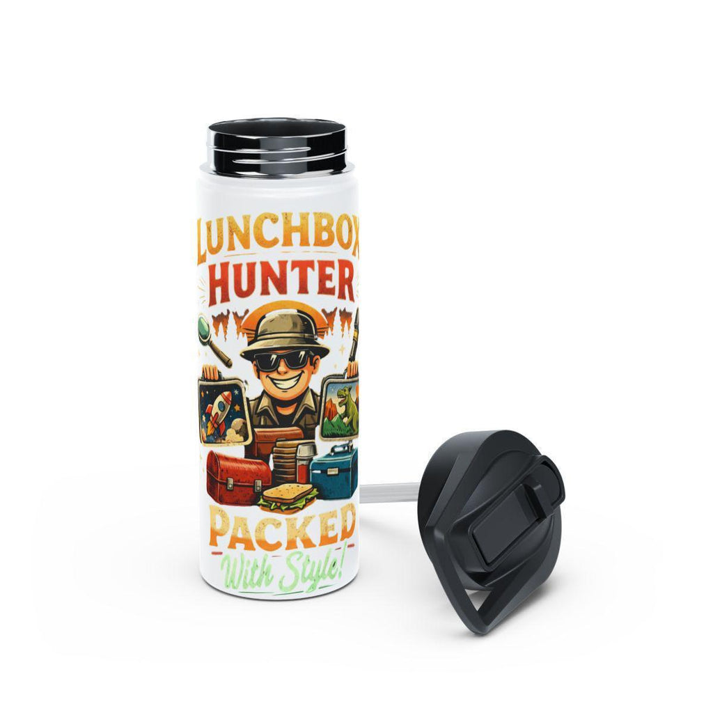 Insulated Water Bottle, Lunchbox Hunter Design, Stainless Steel Travel Mug, Leak Proof Sports Bottle, Adventure Theme Flask