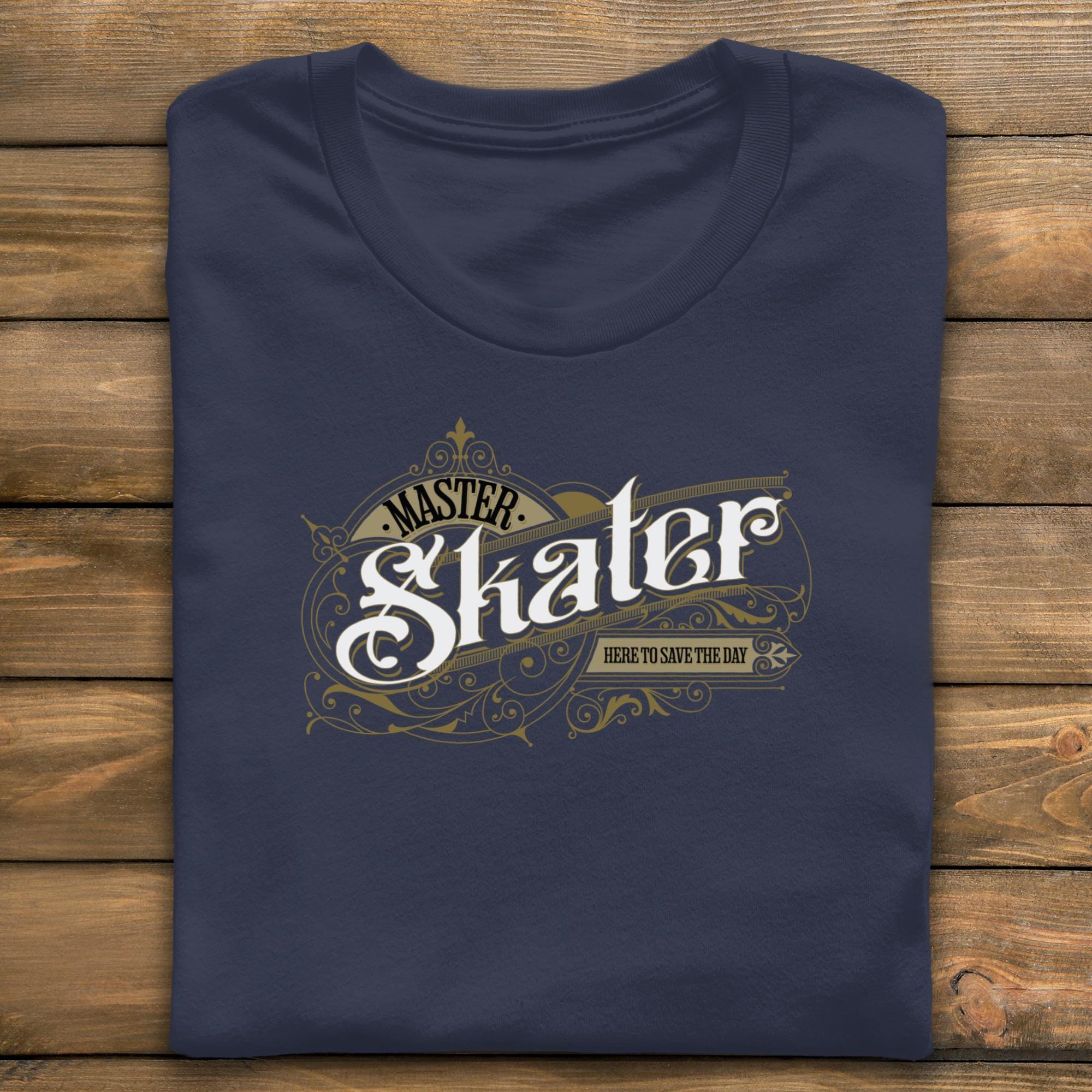 Master Skater T-Shirt, Skateboarding Graphic Tee, Save the Day Skater Shirt, Cool Skater Clothing, Skateboarder Gift, Skater Apparel