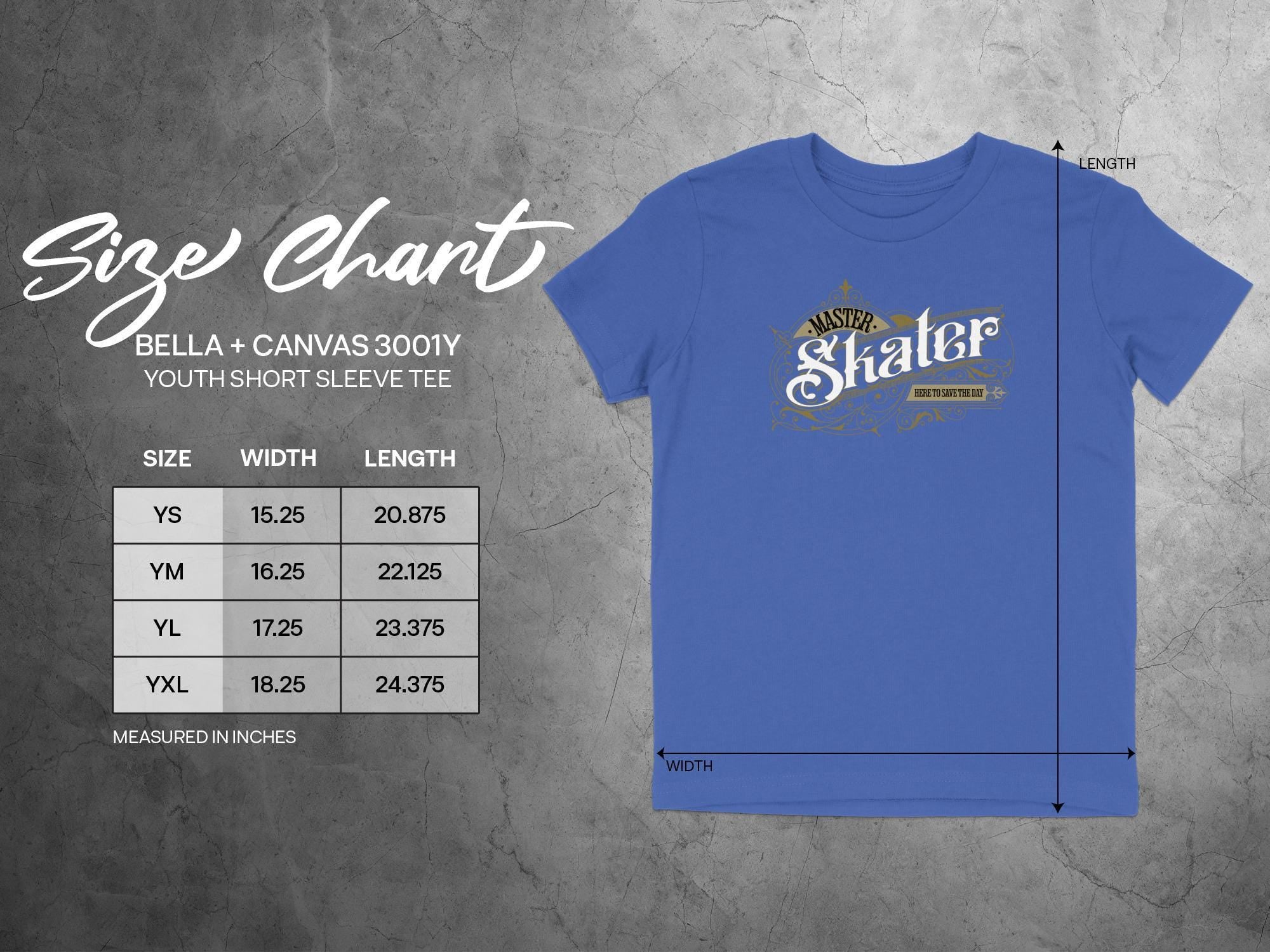 Youth Skater T Shirt Classic Design Short Sleeve Blue Tee Fun Graphic Shirt for Kids Boys Girls Casual Summer Top Athleisure