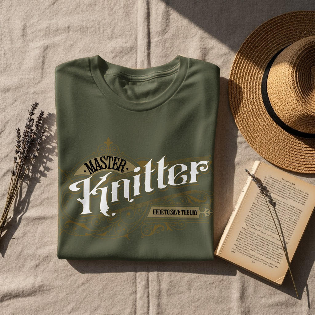 Master Knitter Shirt, Knitting Enthusiast Gift, Funny Knitter Tee, Knit Lover T Shirt, Knitting Apparel, Crafty Knitter Top
