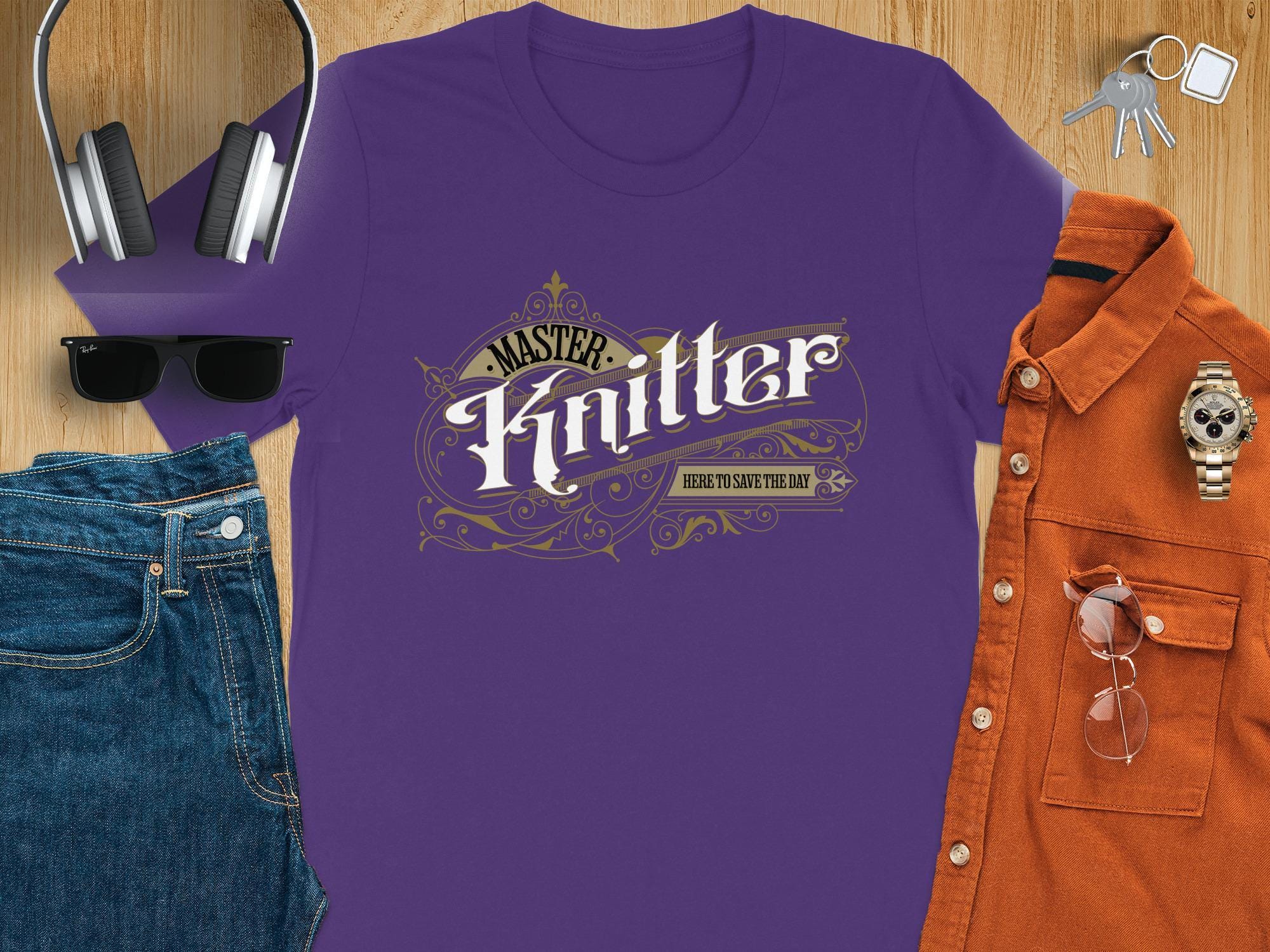 Master Knitter T Shirt, Knitting Graphic Tee, Funny Knitting Gift, Unisex Knitting Apparel, Knitting Humor Shirt