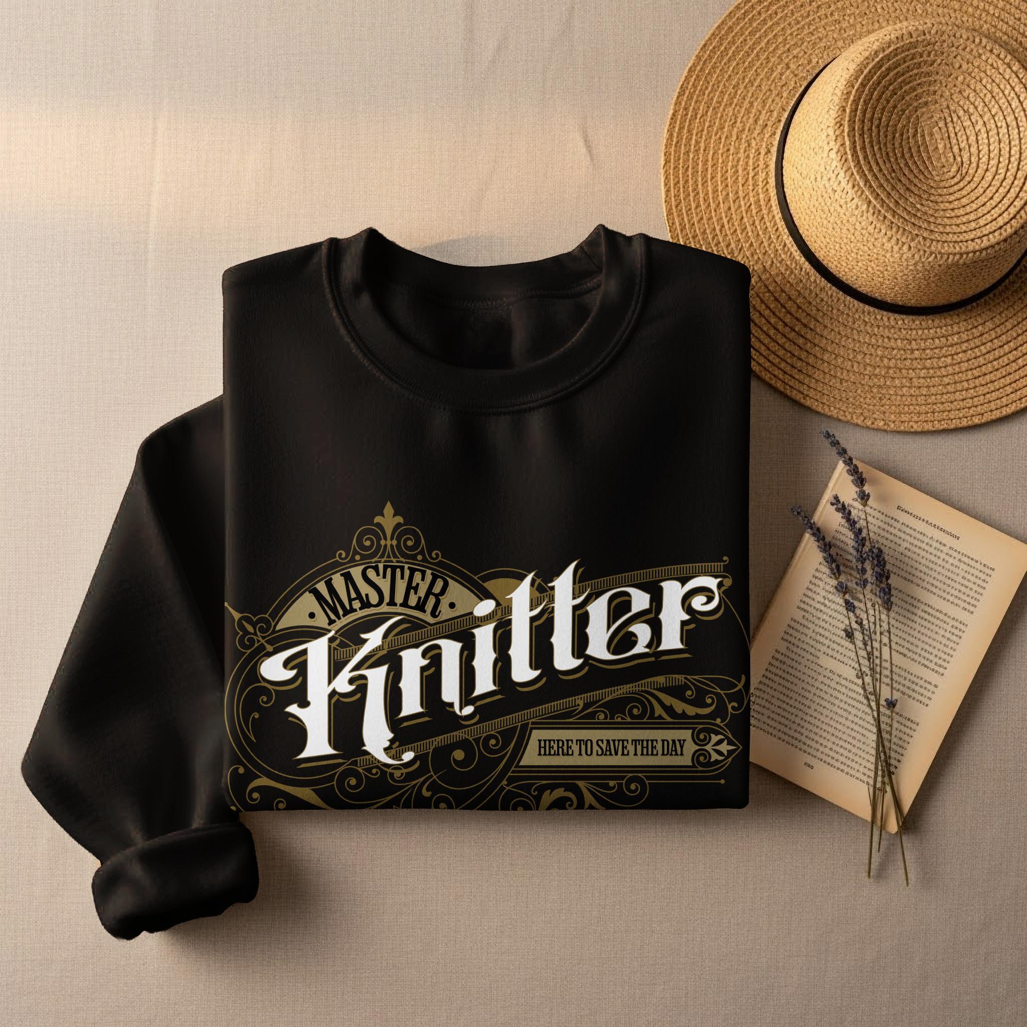 Master Knitter T Shirt, Knitting Enthusiast Gift, Knit Lover Tee, Yarn Crafter Shirt, Fun Knitter Graphic Tee, Knitting Apparel