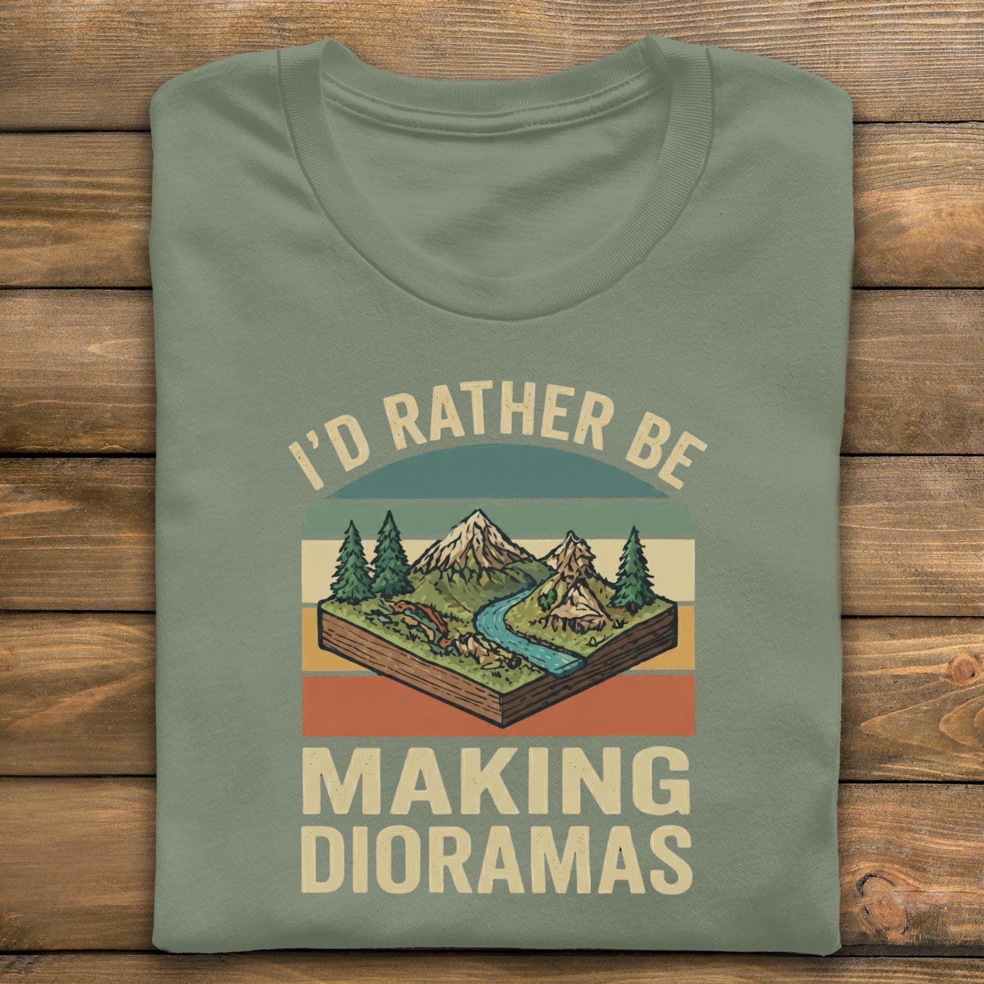 Dioramas T-Shirt, Hobby T-Shirt, Making Dioramas Shirt, Gift T-Shirt, Diorama Builder Gift, Nature Scene Shirt