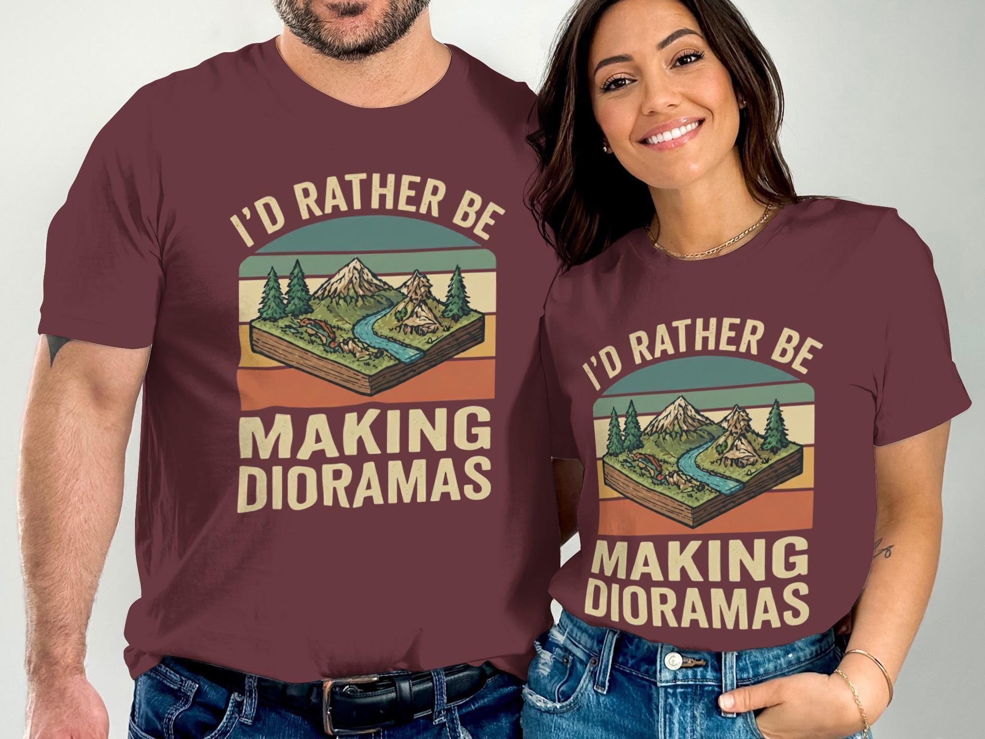 Dioramas T-Shirt, Hobby T-Shirt, Making Dioramas Shirt, Gift T-Shirt, Diorama Builder Gift, Nature Scene Shirt