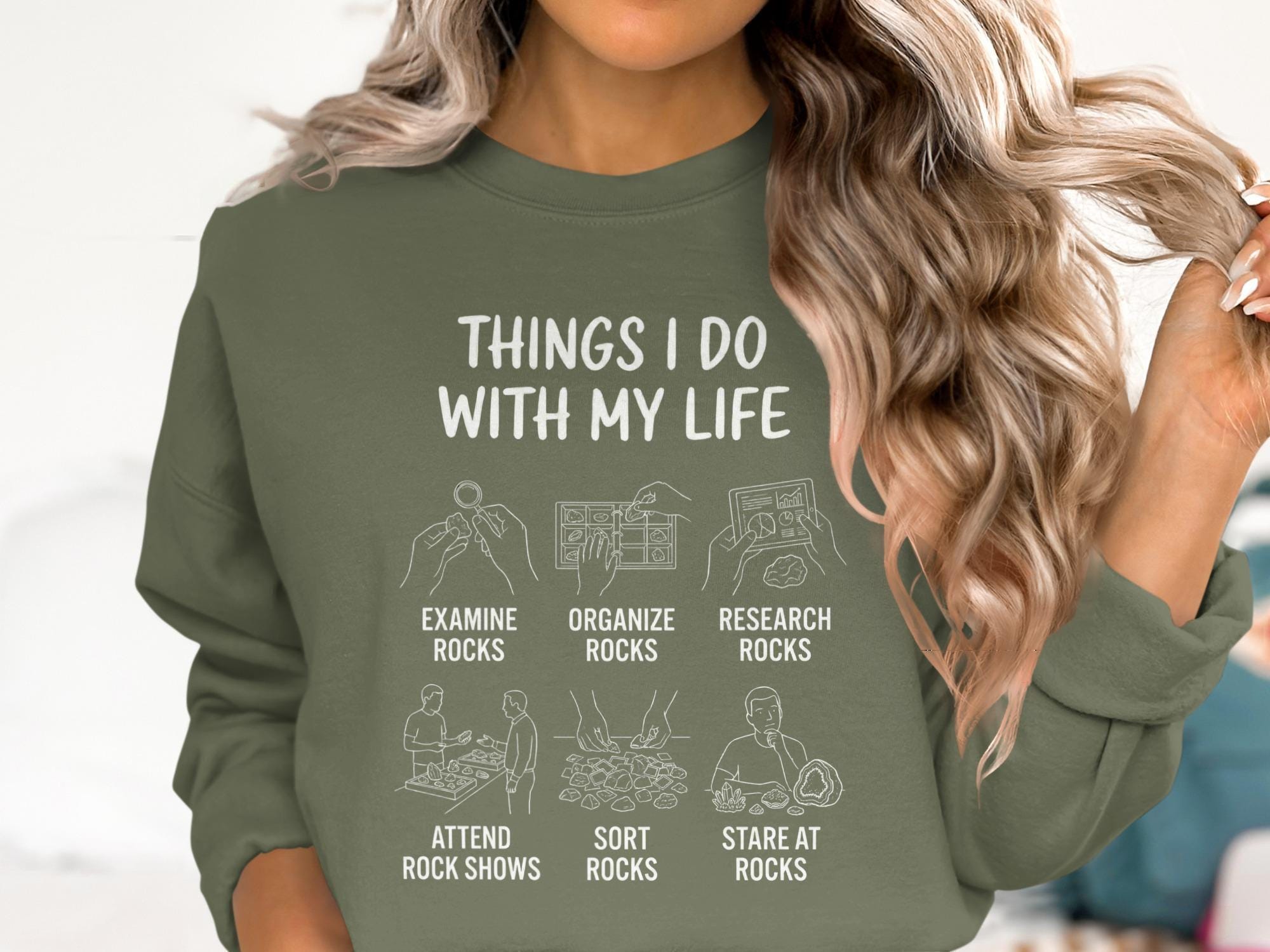 Rock Lover T-Shirt, Things I Do With My Life T-Shirt, Geology Enthusiast Apparel, Funny Rock Collector Gift, Rock Shows, Mineral Collector