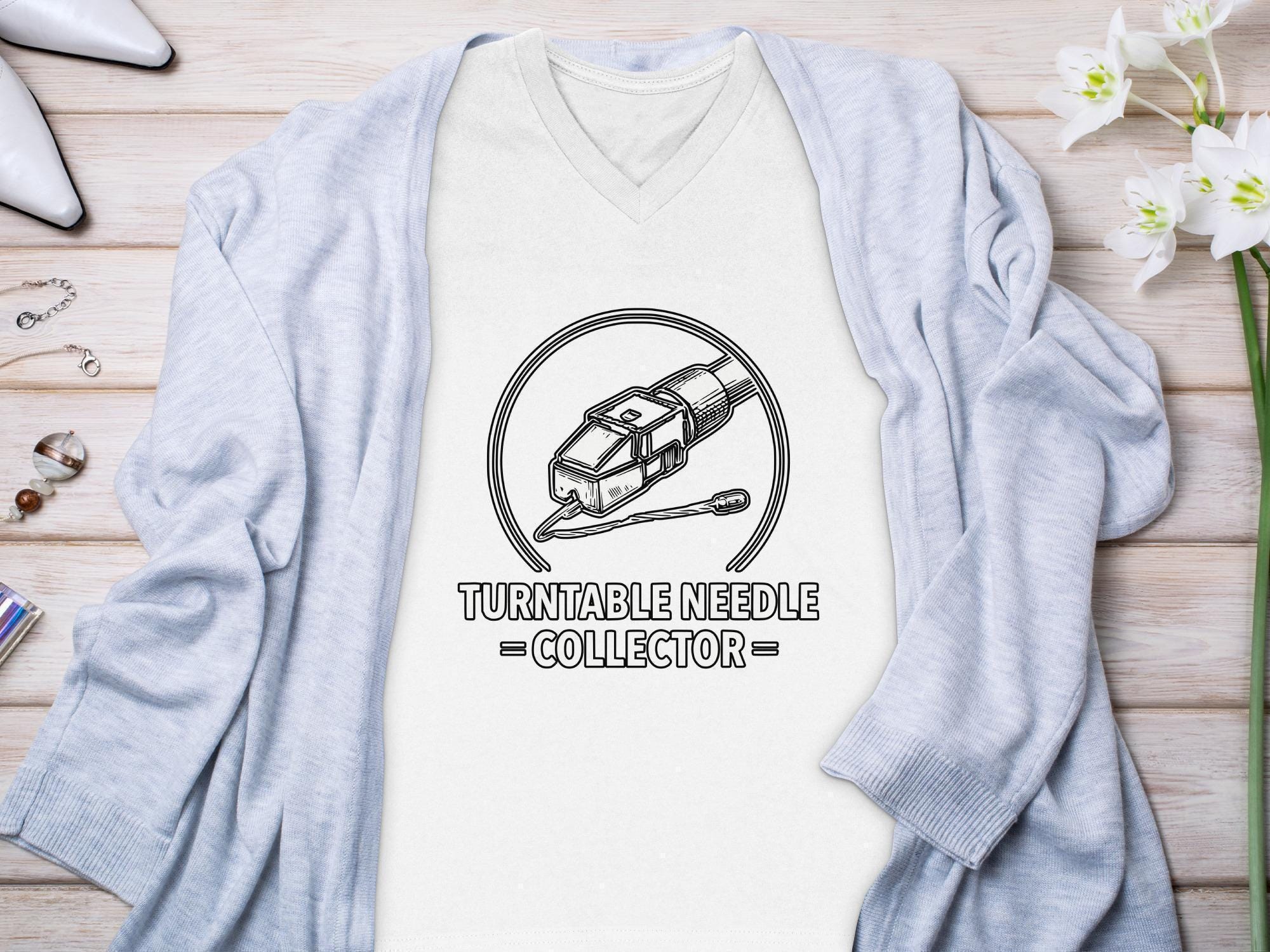 Vinyl Record Player Needle T-Shirt, Retro Music Tee, Turntable Collector Gift, Vintage Audio Shirt, DJ T-Shirt