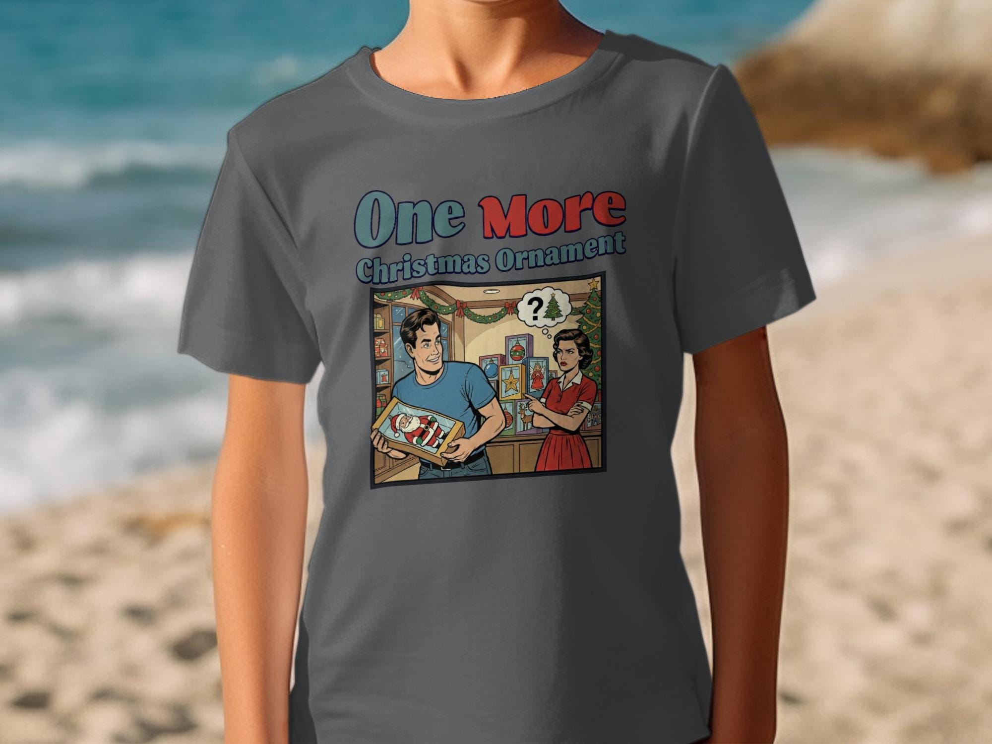 Funny Christmas T-shirt, Retro Holiday Shirt, One More Christmas Ornament Graphic Tee, Humorous Festive T-shirt, Holiday Gift Idea