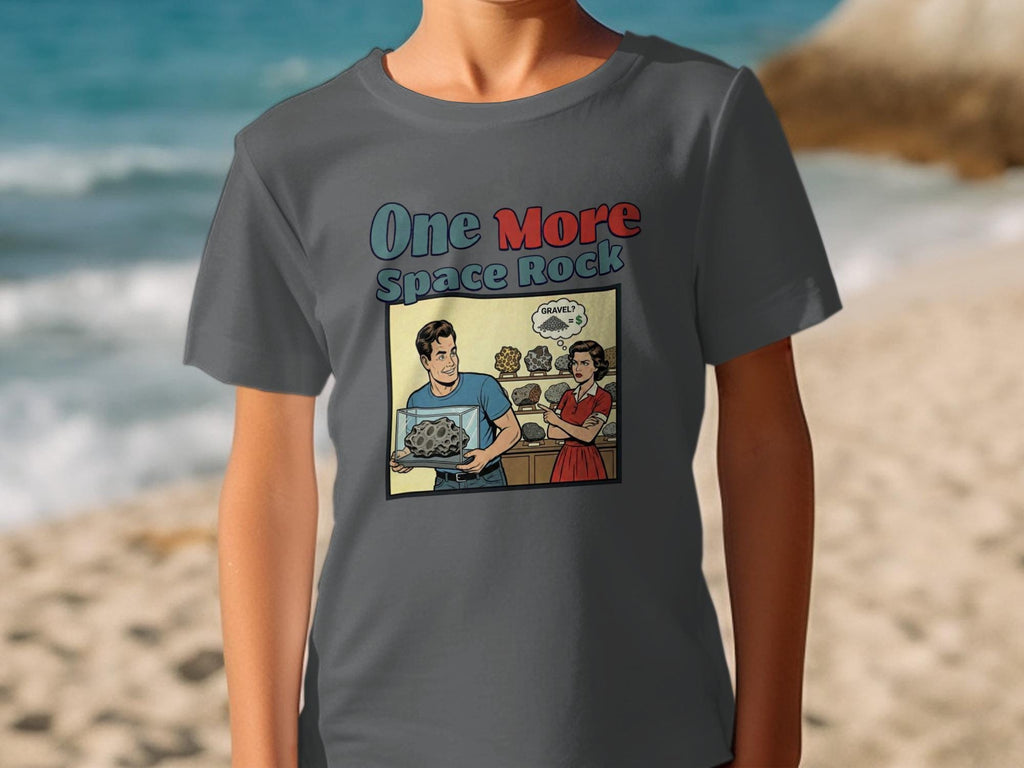 Funny Graphic T-Shirt, One More Space Rock Design, Humorous Comic Style Tee, Unique Gift Idea, Cool Vintage Look Shirt for Men and Women