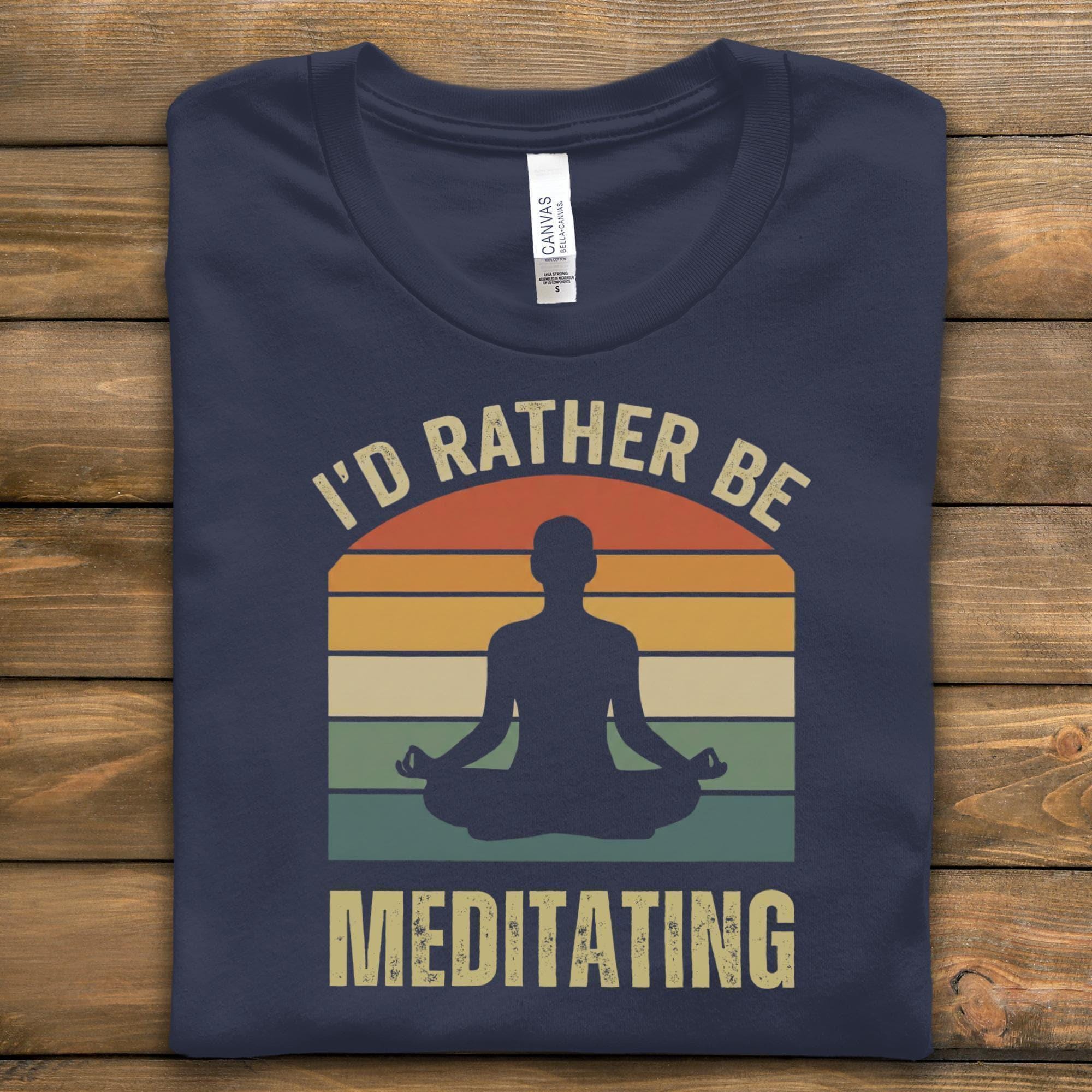 Meditating T-Shirt, Funny Yoga T-Shirt, Relaxing Gift, Spiritual T-Shirt, Zen Shirt, Meditation Lover Tee, Introvert Shirt