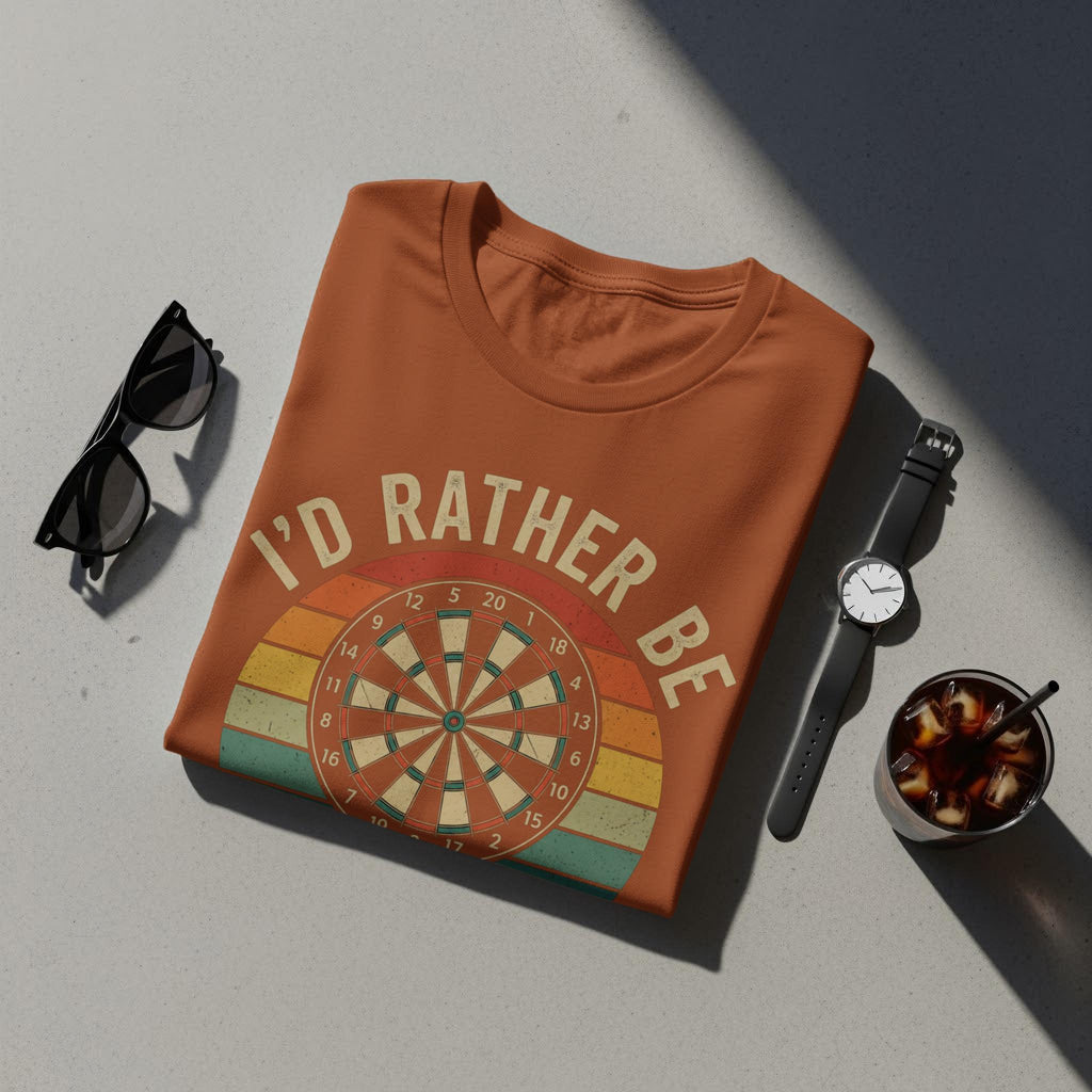 Darts T-Shirt, I'd Rather Be Shooting Darts Tee, Dartboard T Shirt, Hobby T-Shirt, Game T-Shirt, Sport T-Shirt