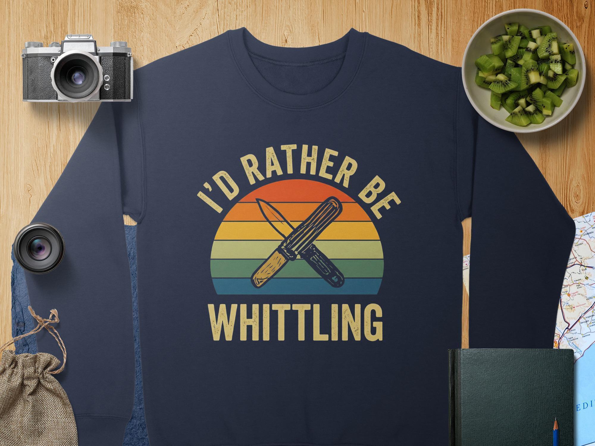 Whittling T Shirt, Wood Carving Shirt, Hobby T-Shirt, Craft Shirt, Vintage T-Shirt, I'd Rather Be Shirt, Woodworker Tee